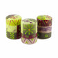 Hand Painted Candles in Kileo Design (box of three) - Nobunto