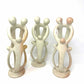 Natural Soapstone Family Sculpture - 2 Parents, 3 Children - Smolart