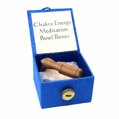 Mini Meditation Bowl Box: 2" Third Eye Chakra - DZI (Meditation)