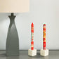 Hand Painted Candles in Owoduni Design (three tapers) - Nobunto