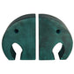 Teal Elephant Book Ends, Carved Gorara Soapstone