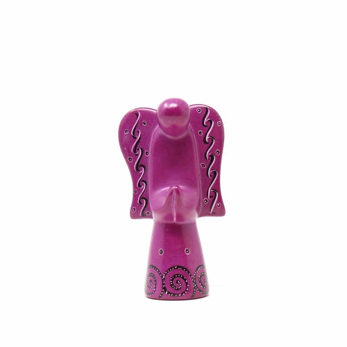 Soapstone Angel Sculptures, Fushia