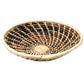 Woven Sisal Basket, Wheat Stalk Spirals In Natural