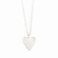 Silverpolished Heart Necklace