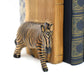 Carved Wood Zebra Book Ends, Set of 2