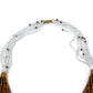 Multistrand Maasai Bead Necklace, White and Gold