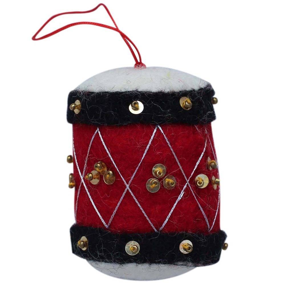 Drum Felt Ornament - Global Groove (H)