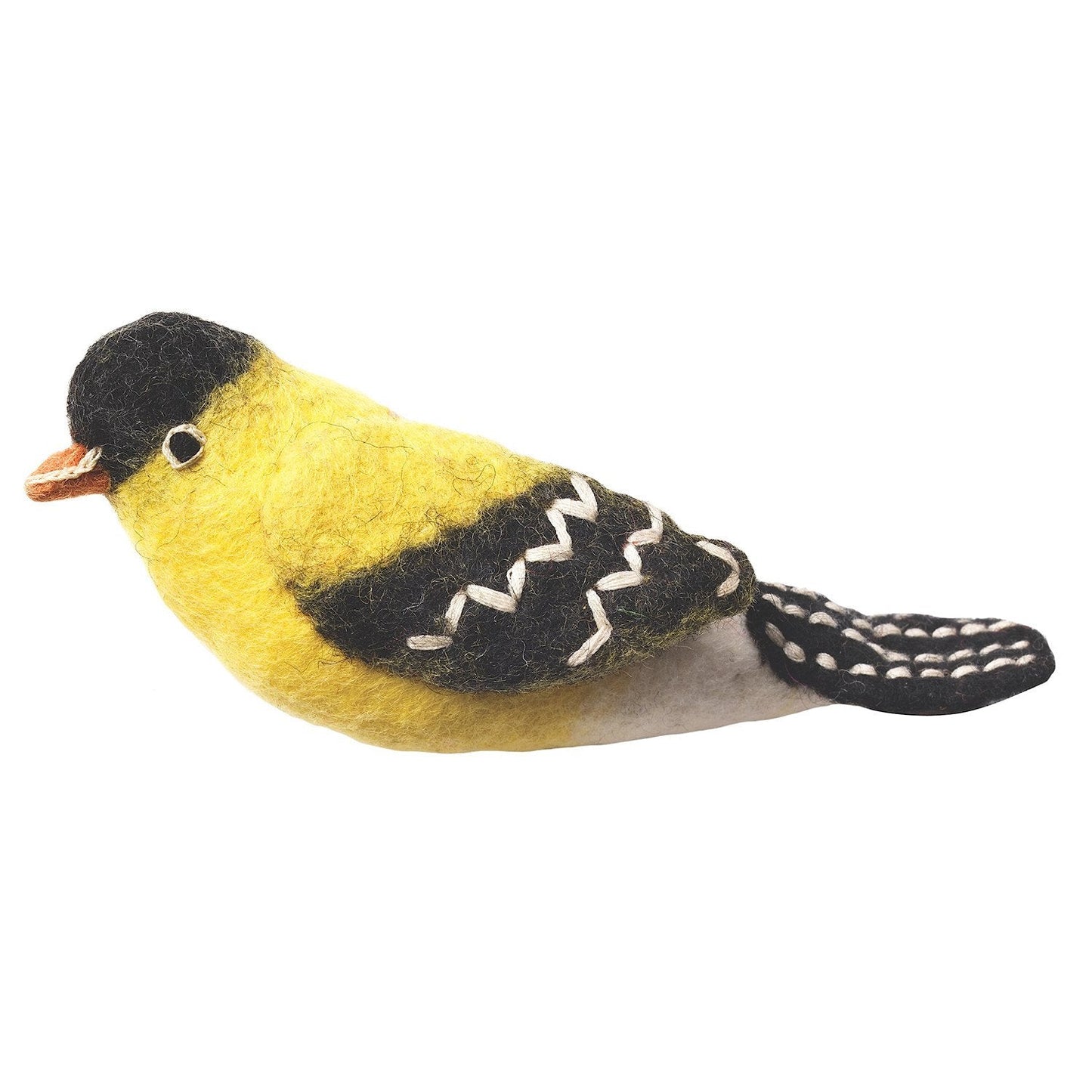 Felt Bird Garden Ornament - Goldfinch - Wild Woolies (G)