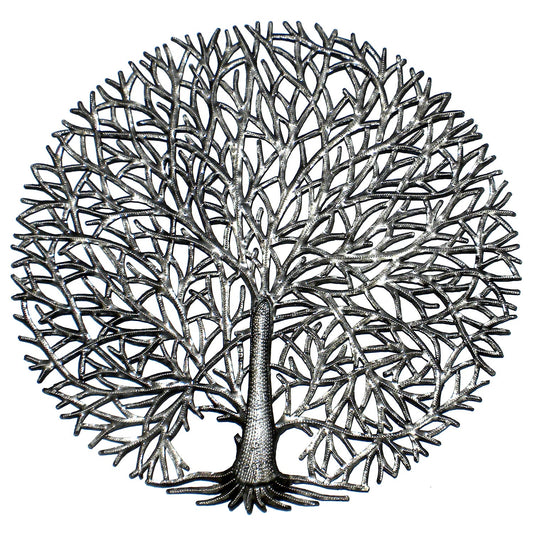 Full Branches Tree of Life Haitian Steel Drum Wall Art