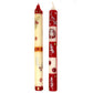 Tall Hand Painted Candles - Pair - Kimweta Design - Nobunto