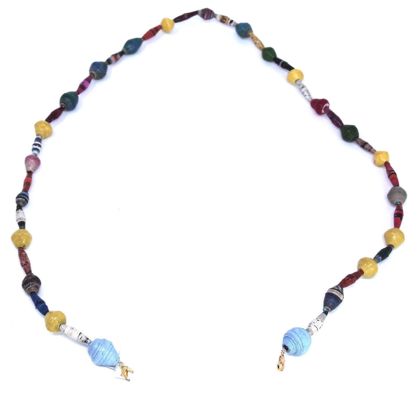 Face Mask/Eyeglass Paper Bead Chain, Colorful Mixed Shapes