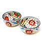 Half Moon Bowls - Dots and Flowers, Set of Two - Encantada