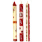 Tall Hand Painted Candles - Three in Box - Kimeta Design - Nobunto