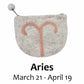 Felt Aries Zodiac Coin Purse - Global Groove