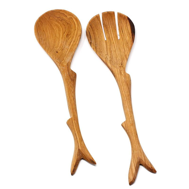 10 Inch Twig Salad Servers