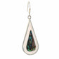 Teardrop Abalone and Mother of Pearl Drop Earrings