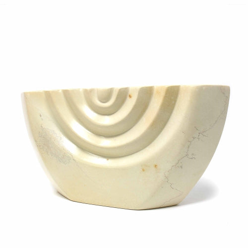 Soapstone White Menorah - Smolart