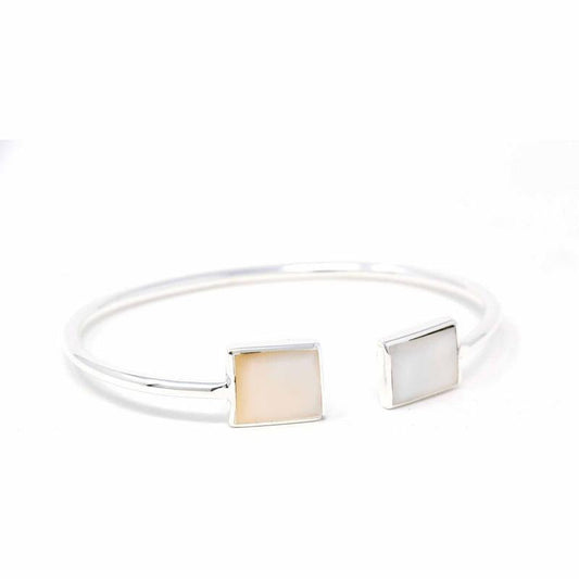 Cuff Bracelet, Mother of Pearl Square