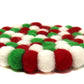 Multicolor Trivet- White Christmas - Global Groove (T)