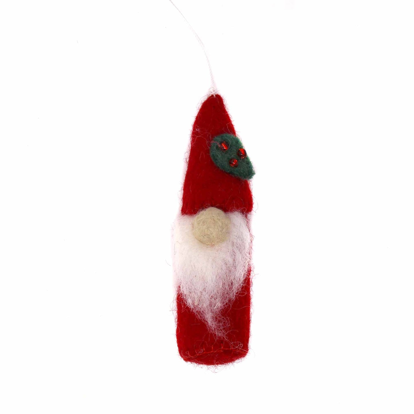 Christmas Gnome Felt Ornaments, Set of 3