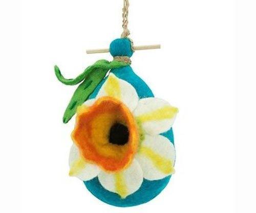 Felt Birdhouse - Daffodil - Wild Woolies