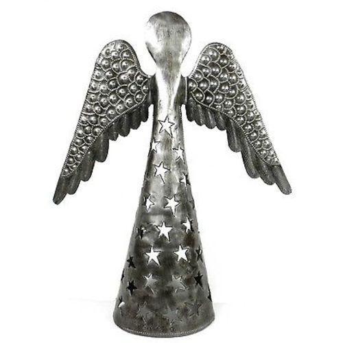 14-inch Metalwork Angel - Wings Down  - Croix des Bouquets (H)