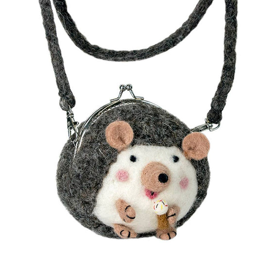 Critter Purse : Harper Hedgehog - Wild Woolies (P)