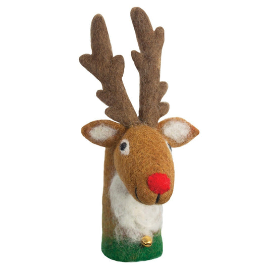 Reindeer Bottle Topper - Wild Woolies (H)