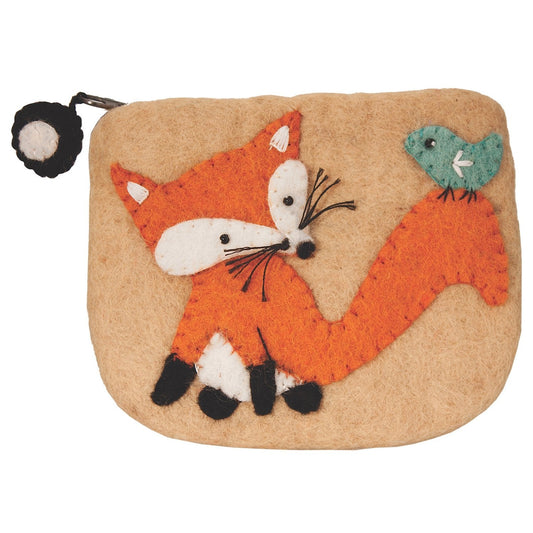 Felt Coin Purse - Fox - Wild Woolies (P)