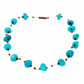 Floating Stone & Maasai Bead Necklace, Turquoise