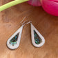 Teardrop Abalone and Mother of Pearl Drop Earrings