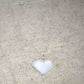 Corazon Blanco White Heart Pendant with Chain