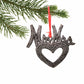 Metal Heart Haitian Metal Drum Christmas Ornaments Newlyweds - Set of 2