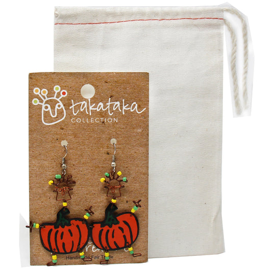 Dancing Girl Pumpkin Earrings - Creative Alternatives