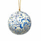 Handpainted Ornament Blue Floral