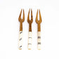 Simple Batik Olive Wood Fork Set of 3