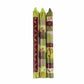 Hand Painted Candles in Kileo Design (three tapers) - Nobunto