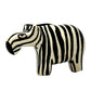 Zebra Soapstone Sculptures, Set of 2