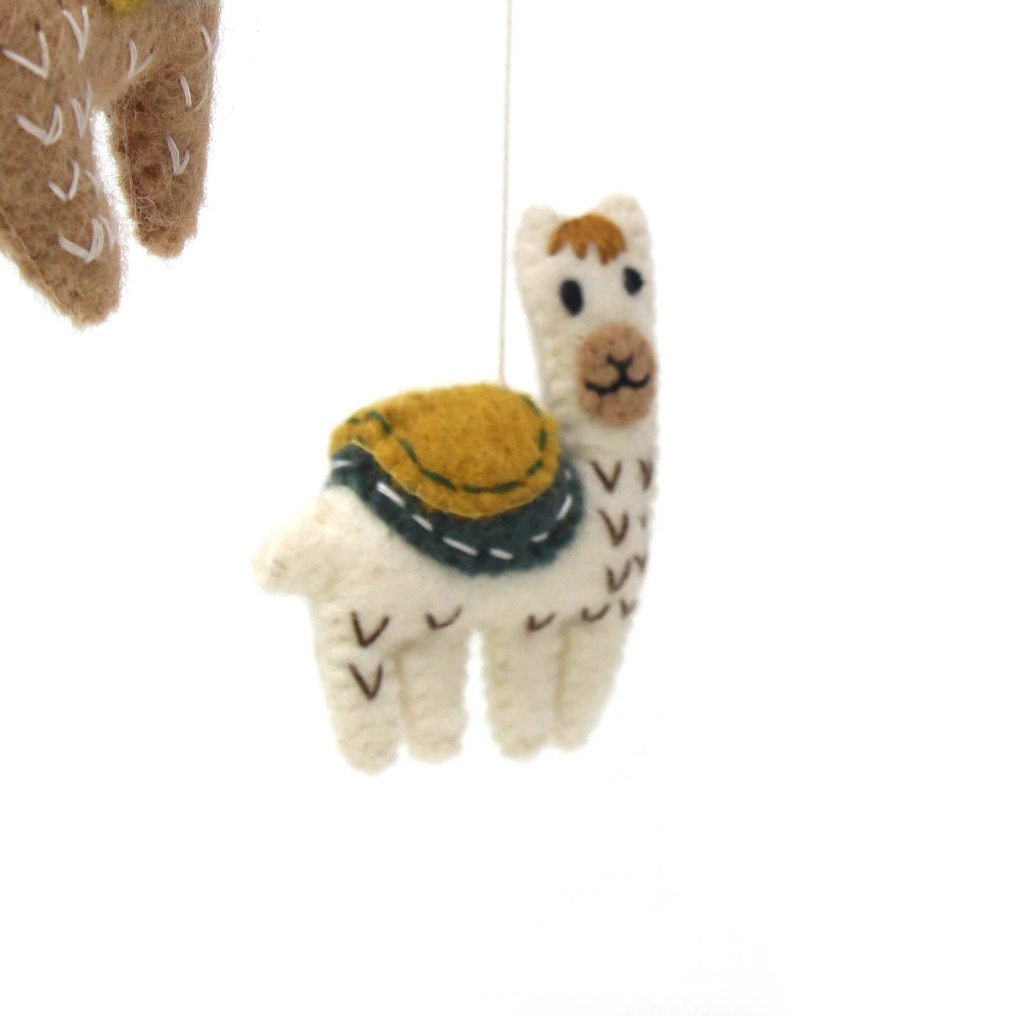 Hand Crafted Felt Little Llamas Mobile