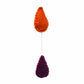 Rainbow Raindrops Felt Mobile Hanging Room Decor