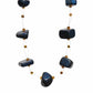 Floating Stone & Maasai Bead Necklace, Navy