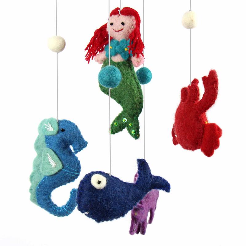 Felt Mermaid Mobile - Global Groove