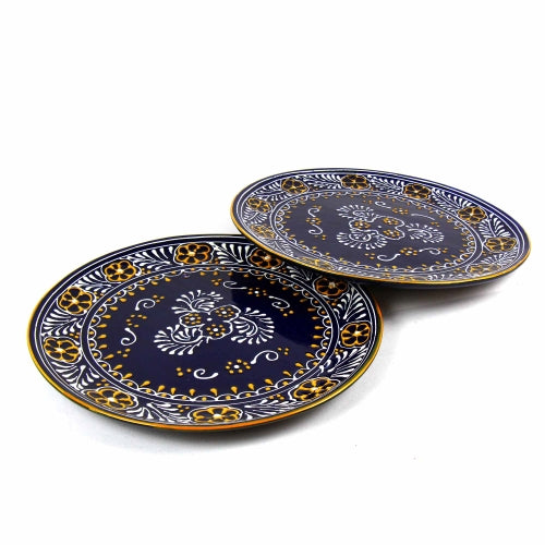 Dinner Plates 11.8in - Blue, Set of Two - Encantada