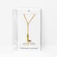 Cone Pendant Goldtone Neckace