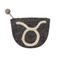 Felt Zodiac Taurus Clutch Purse